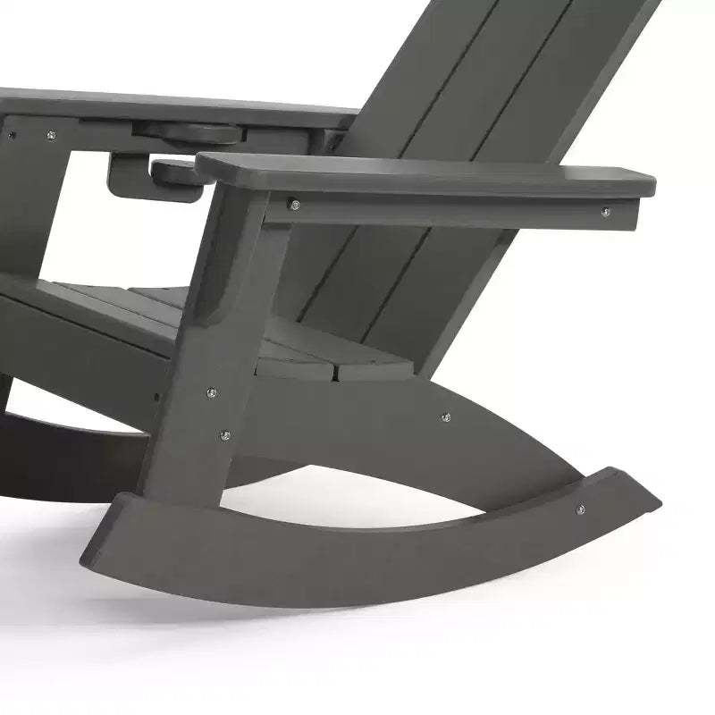 WestinTrends Ashore Sedie a dondolo moderne per bambini in plastica HDPE da esterno (set da 2)