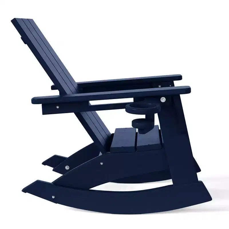 WestinTrends Ashore Sedie a dondolo moderne per bambini in plastica HDPE da esterno (set da 2)