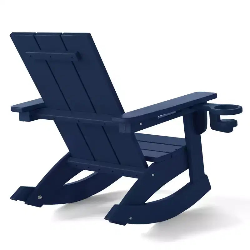 WestinTrends Ashore Sedie a dondolo moderne per bambini in plastica HDPE da esterno (set da 2)