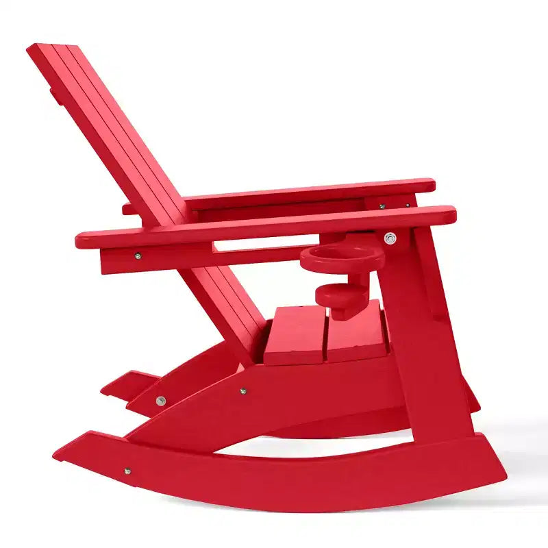 WestinTrends Ashore Sedie a dondolo moderne per bambini in plastica HDPE da esterno (set da 2)