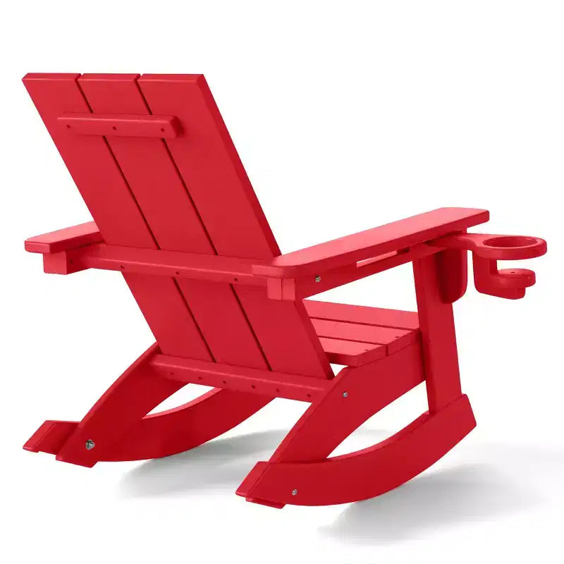 WestinTrends Ashore Sedie a dondolo moderne per bambini in plastica HDPE da esterno (set da 2)