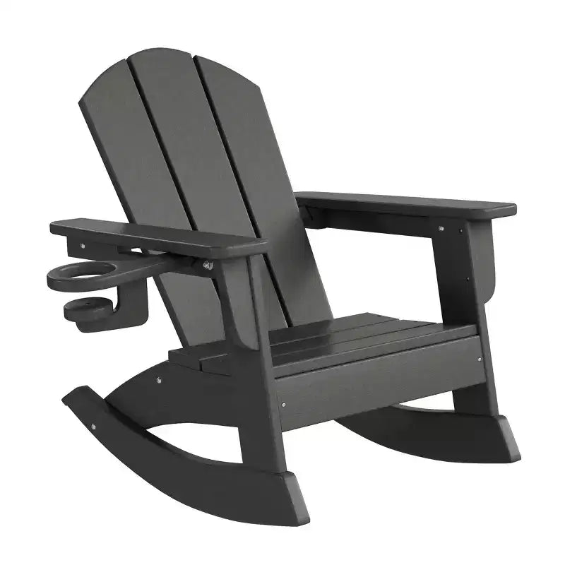 WestinTrends Malibu Sedie a dondolo classiche Adirondack per bambini piccoli in HDPE da esterno (set da 2)