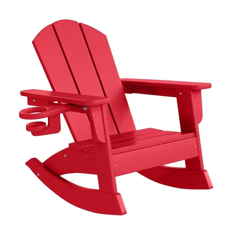 WestinTrends Malibu Sedie a dondolo classiche Adirondack per bambini piccoli in HDPE da esterno (set da 2)