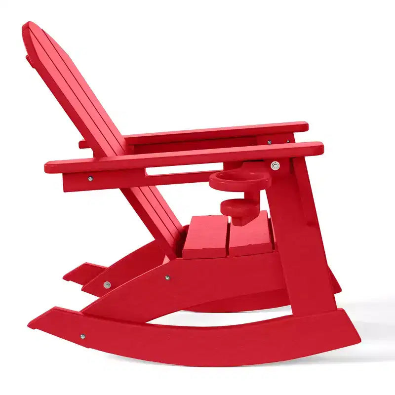 WestinTrends Malibu Sedie a dondolo classiche Adirondack per bambini piccoli in HDPE da esterno (set da 2)