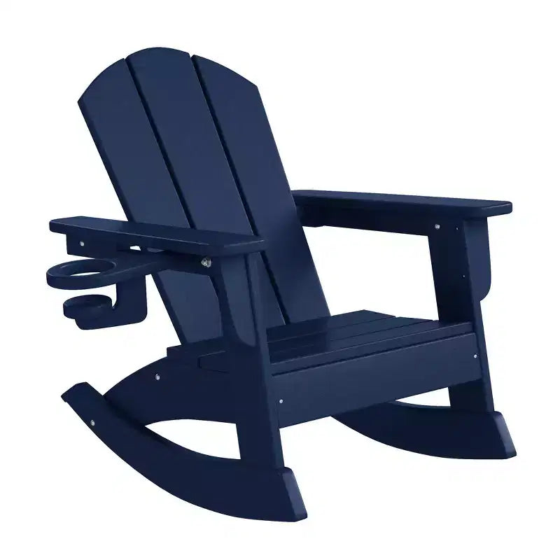 WestinTrends Malibu Sedie a dondolo classiche Adirondack per bambini piccoli in HDPE da esterno (set da 2)