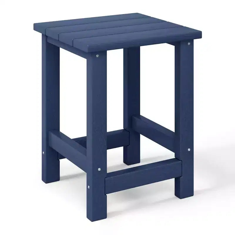 Ensemble de 3 chaises Adirondack modernes WestinTrends Ashore en PEHD pour enfants avec table d'appoint carrée et porte-gobelets