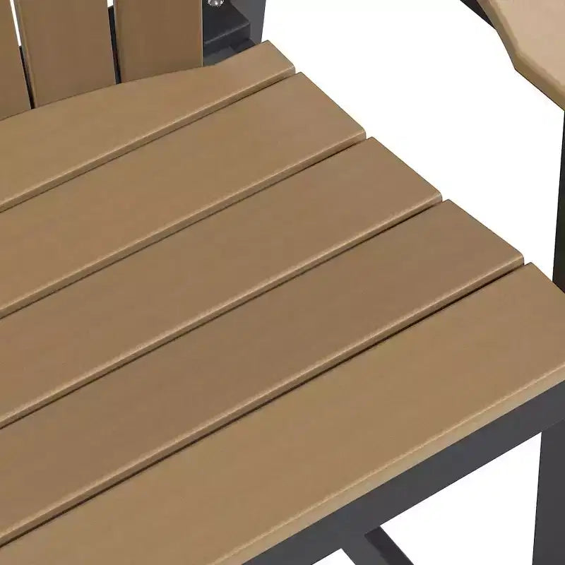 Sedia da bar Tree City Tall Adirondack, sedia da esterno altezza bancone per patio e terrazza, sedia per tutte le stagioni in HDPE resistente