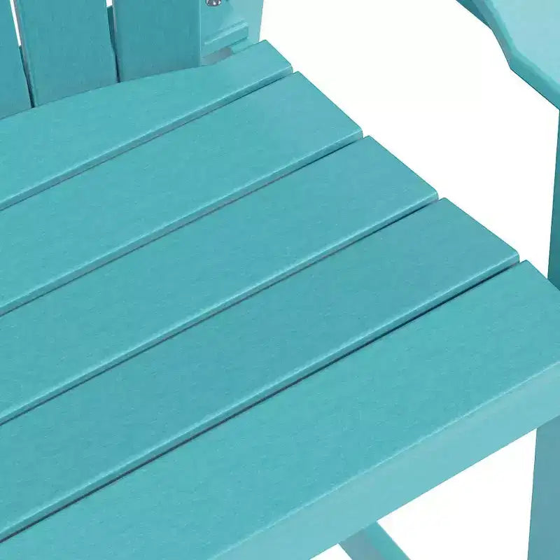 Sedia da bar Tree City Tall Adirondack, sedia da esterno altezza bancone per patio e terrazza, sedia per tutte le stagioni in HDPE resistente