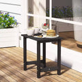 Tree City Outdoor Side Table, 18 Weather-Resistant HDPE Patio End Table for Adirondack Chair, Durable Small Table for Porch, Yard & Garden