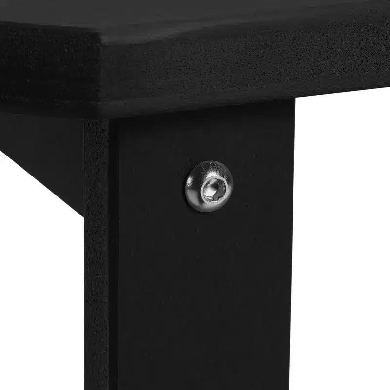 WestinTrends Aruba Tavolino Quadrato da Esterno a 2 Ripiani in HDPE, Stile Moderno Adirondack, Turchese