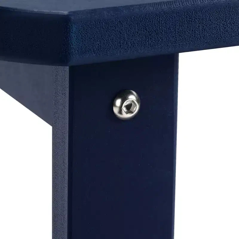 WestinTrends Aruba Tavolino Quadrato da Esterno a 2 Ripiani in HDPE, Stile Moderno Adirondack, Turchese