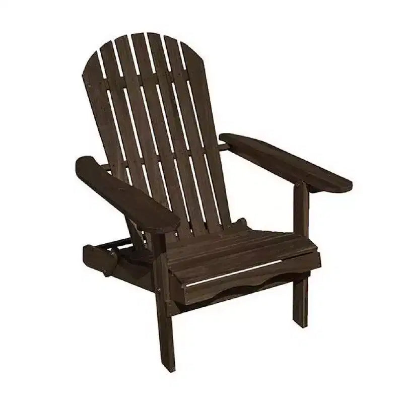 Sedia Adirondack da Esterni Royal Hampton, Schienale a Doghe, Legno Grigio Invecchiato