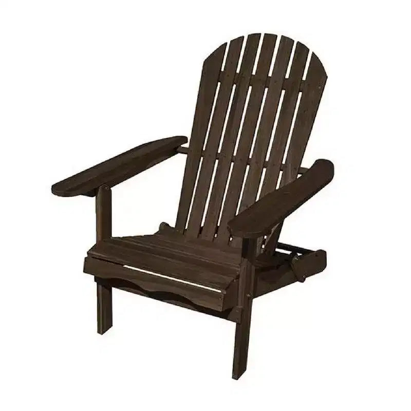 Sedia Adirondack da Esterni Royal Hampton, Schienale a Doghe, Legno Grigio Invecchiato
