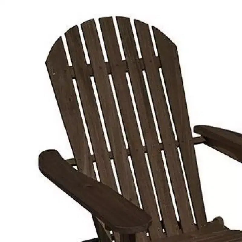 Sedia Adirondack da Esterni Royal Hampton, Schienale a Doghe, Legno Grigio Invecchiato