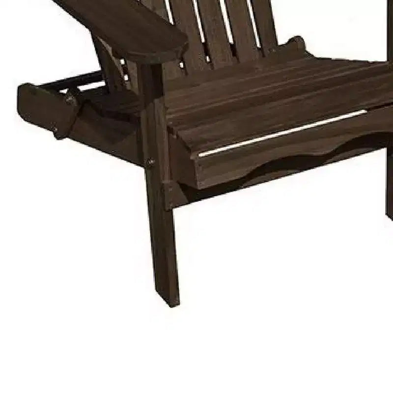 Sedia Adirondack da Esterni Royal Hampton, Schienale a Doghe, Legno Grigio Invecchiato
