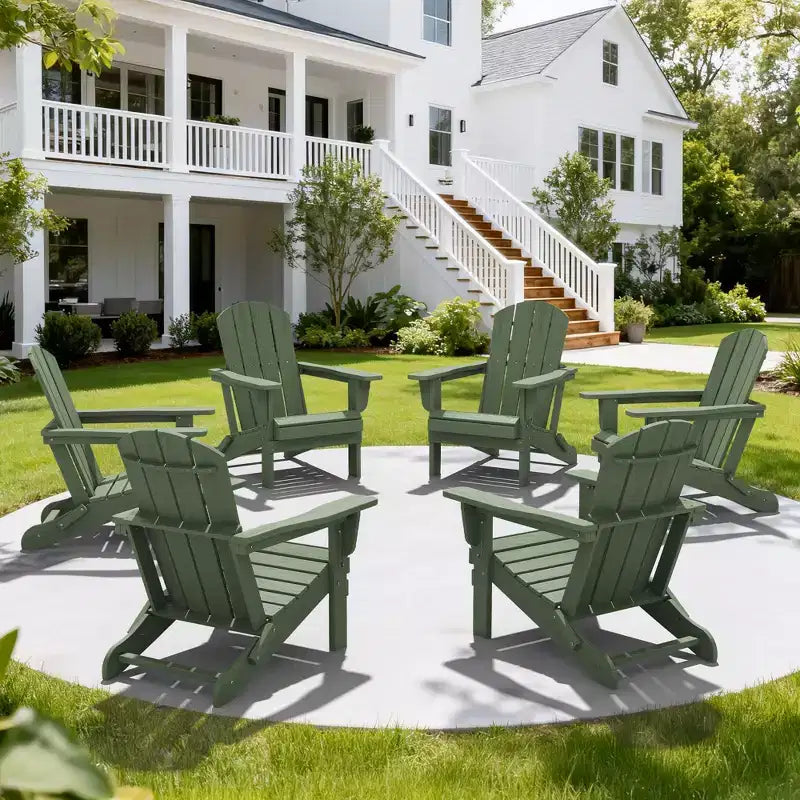 Hyleory Sedia Adirondack Pieghevole in HDPE Sedia a Sdraio da Esterno Resistente alle Intemperie