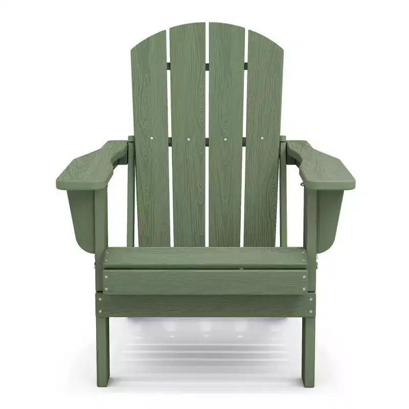 Hyleory Sedia Adirondack Pieghevole in HDPE Sedia a Sdraio da Esterno Resistente alle Intemperie
