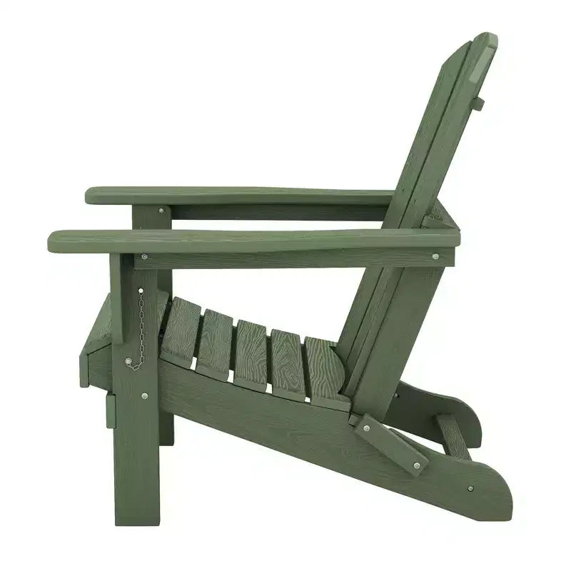 Hyleory Sedia Adirondack Pieghevole in HDPE Sedia a Sdraio da Esterno Resistente alle Intemperie