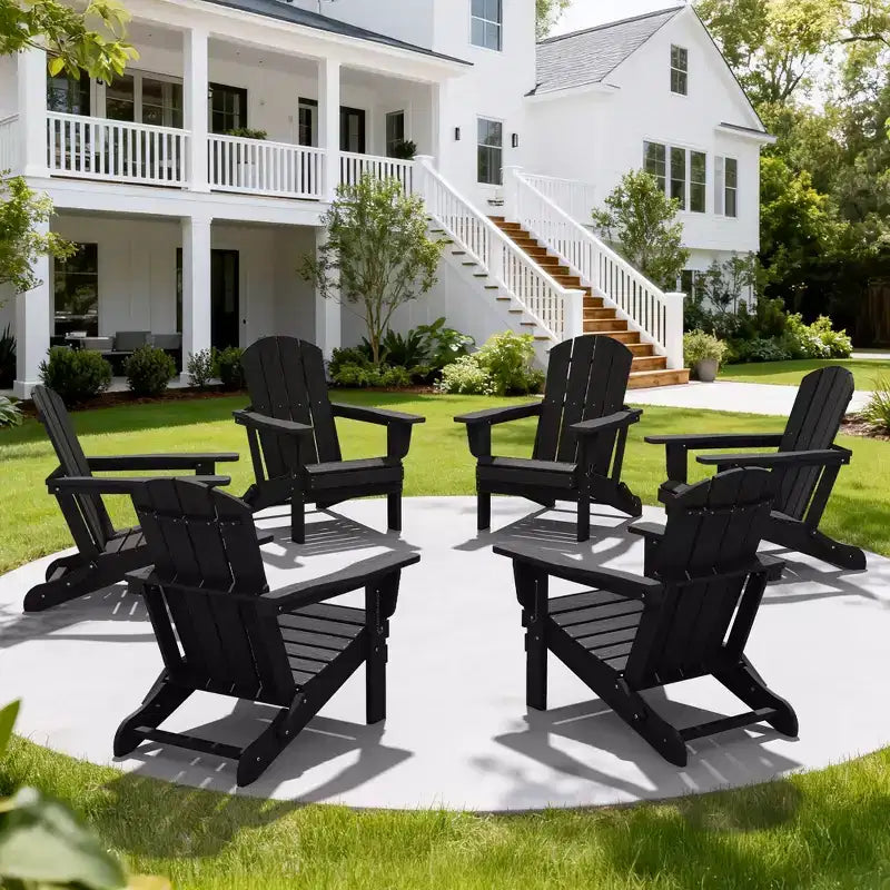 Hyleory Sedia Adirondack Pieghevole in HDPE Sedia a Sdraio da Esterno Resistente alle Intemperie