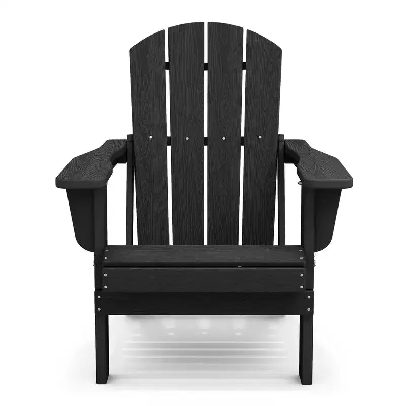 Hyleory Sedia Adirondack Pieghevole in HDPE Sedia a Sdraio da Esterno Resistente alle Intemperie