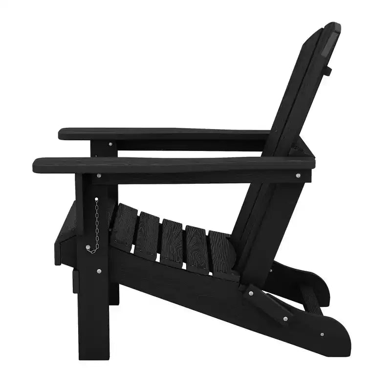 Hyleory Sedia Adirondack Pieghevole in HDPE Sedia a Sdraio da Esterno Resistente alle Intemperie