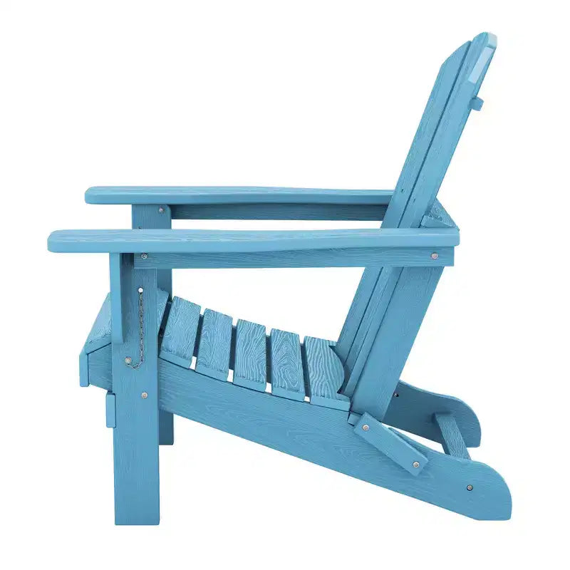 Hyleory Sedia Adirondack Pieghevole in HDPE Sedia a Sdraio da Esterno Resistente alle Intemperie