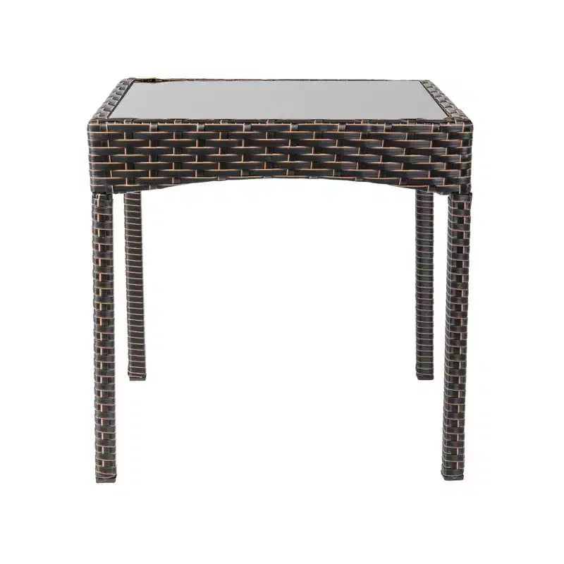 Balkene Home 62966 Coconino, set conversazione in vimini, leggero e durevole, sedie in stile Adirondack, vimini per tutte le stagioni, include cuscini color kaki - Mocha