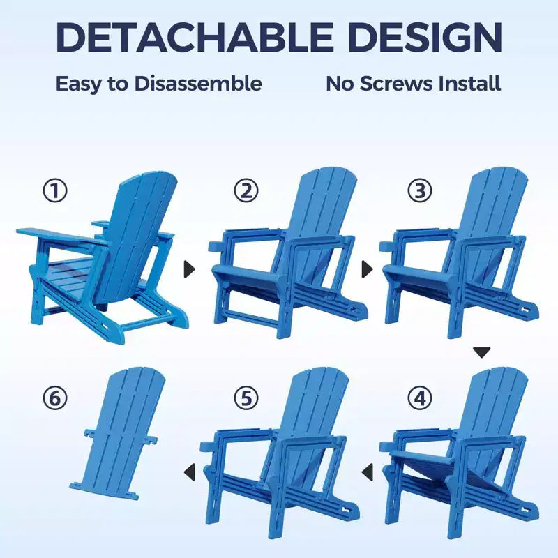 NAYSAYE Set da 4 Pezzi con Sedia a Sdraio Pieghevole Adirondack con Portabicchieri, Capacità 180 kg, per Giardino o Patio, 56,6 x 76,2 x 92,5 cm
