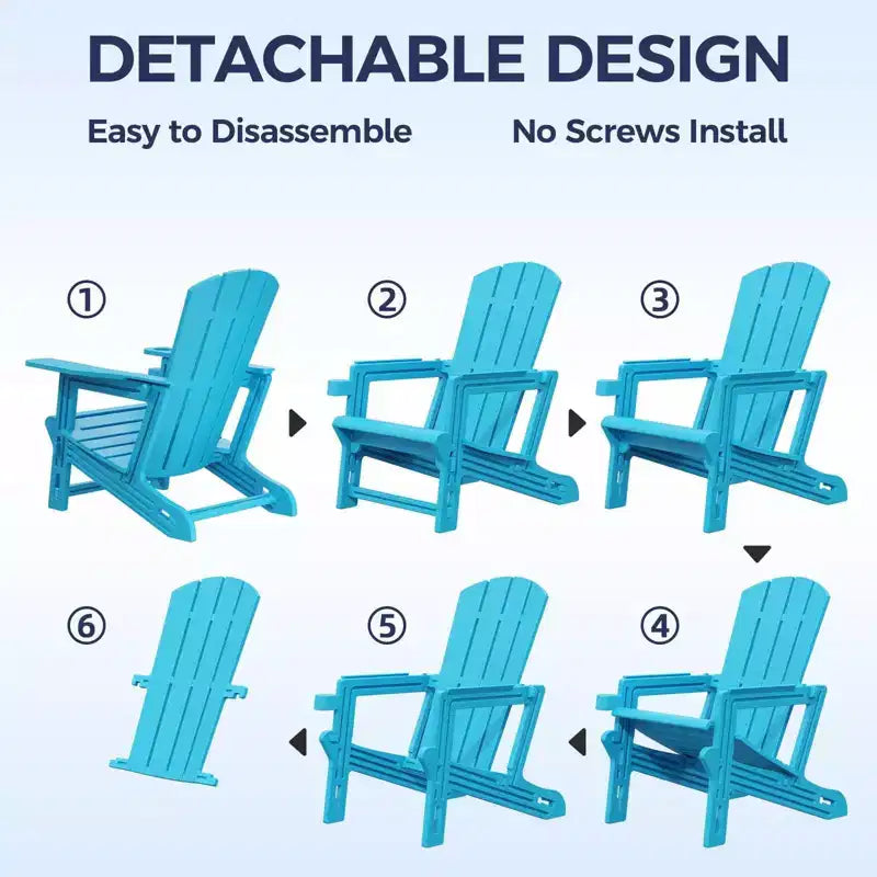 NAYSAYE Set da 4 Pezzi con Sedia a Sdraio Pieghevole Adirondack con Portabicchieri, Capacità 180 kg, per Giardino o Patio, 56,6 x 76,2 x 92,5 cm