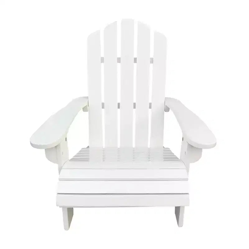 Sedia Adirondack per bambini in legno da esterno o interno, bianca