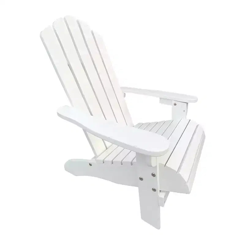 Sedia Adirondack per bambini in legno da esterno o interno, bianca
