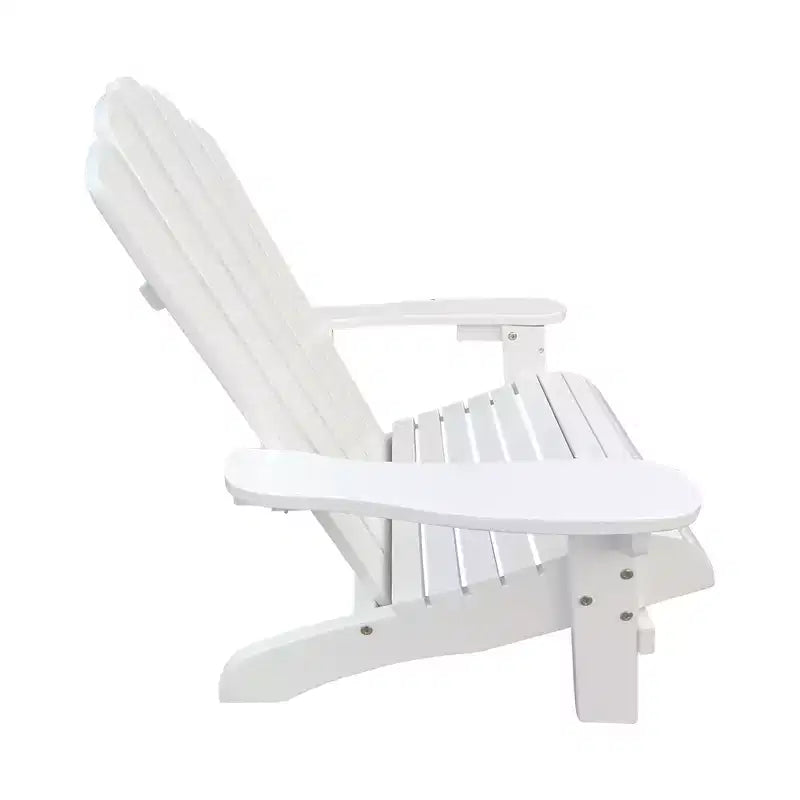 Sedia Adirondack per bambini in legno da esterno o interno, bianca