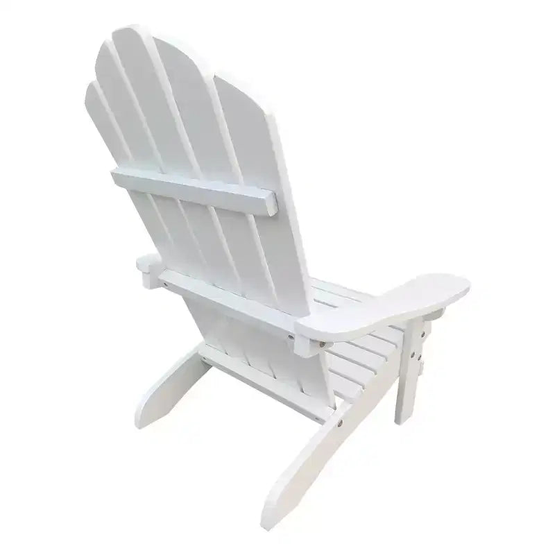Sedia Adirondack per bambini in legno da esterno o interno, bianca