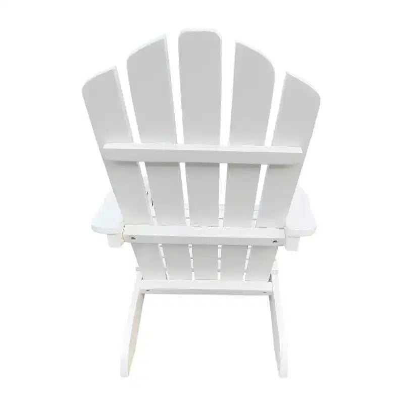 Sedia Adirondack per bambini in legno da esterno o interno, bianca