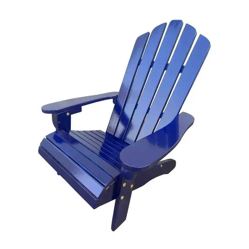 Sedia Adirondack per bambini in legno da esterno o interno, blu