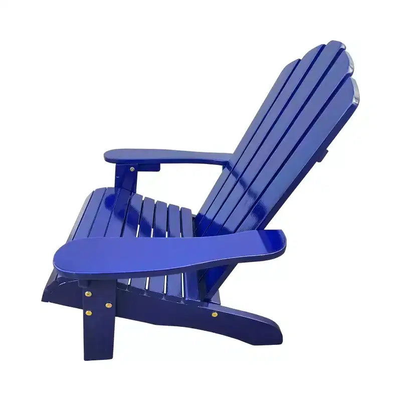 Sedia Adirondack per bambini in legno da esterno o interno, blu
