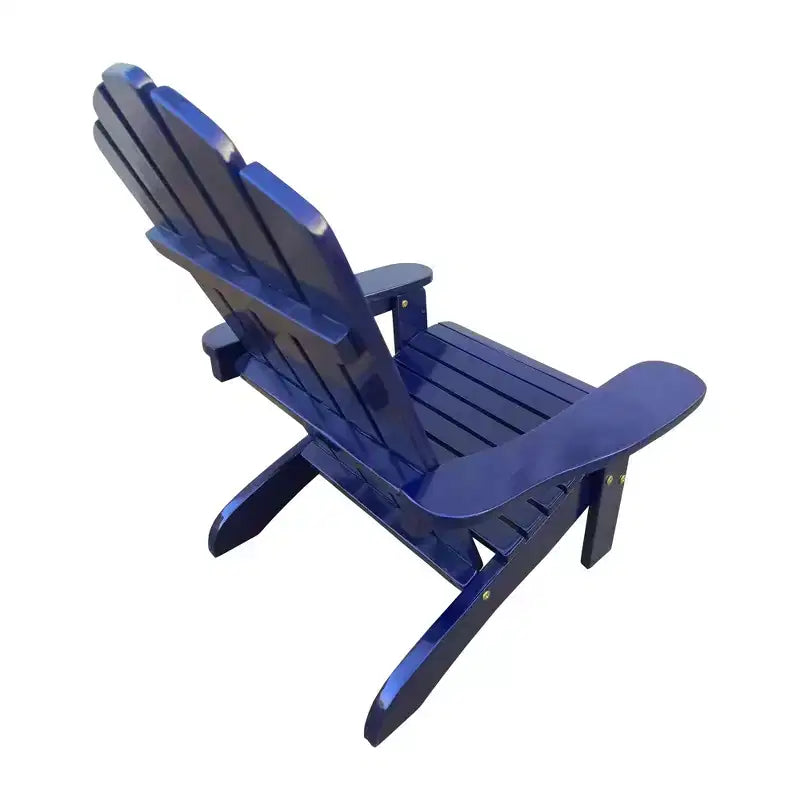 Sedia Adirondack per bambini in legno da esterno o interno, blu