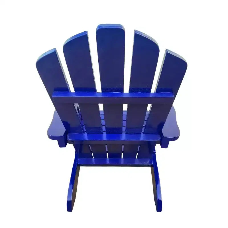 Sedia Adirondack per bambini in legno da esterno o interno, blu