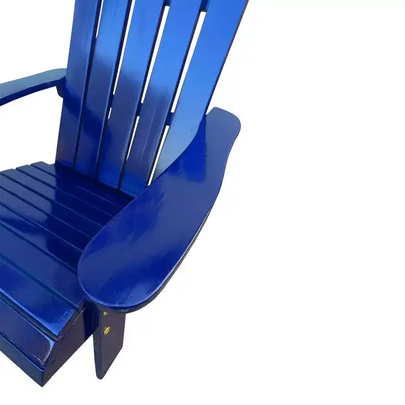Sedia Adirondack per bambini in legno da esterno o interno, blu