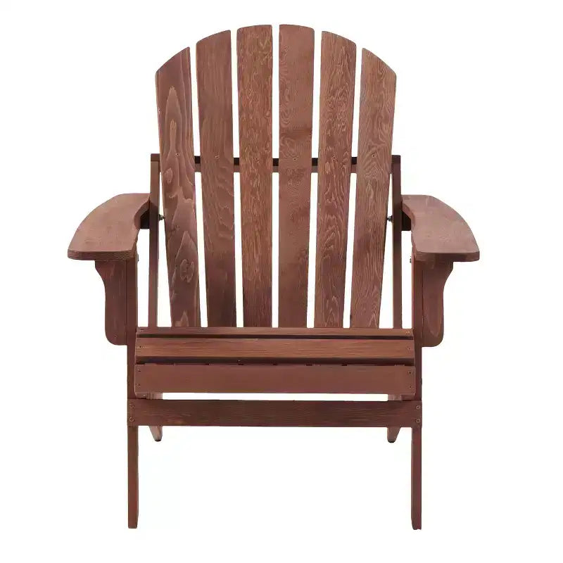 Sedia Adirondack da esterno Okak Oversize in legno con design pieghevole, sedia a sdraio da esterno con braccioli ampi, sedia da patio per giardino