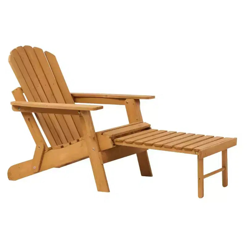 Sedia Adirondack da esterno Okak Oversize in legno con design pieghevole, sedia a sdraio da esterno con braccioli ampi, sedia da patio per giardino