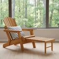 Sedia Adirondack da esterno Okak Oversize in legno con design pieghevole, sedia a sdraio da esterno con braccioli ampi, sedia da patio per giardino