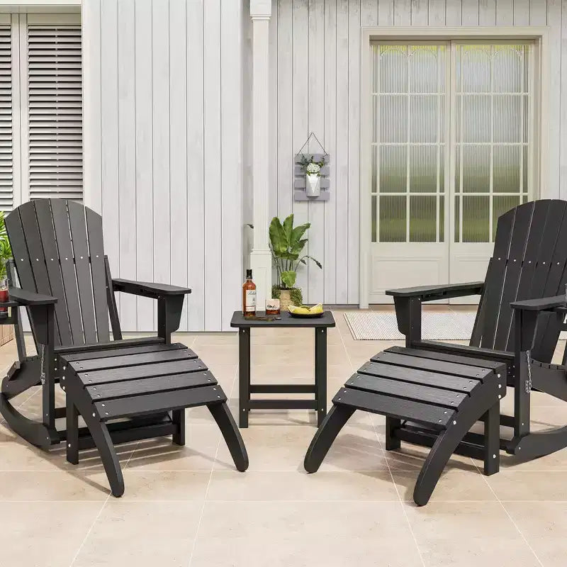 COZONY Poggiapiedi Ottomano Adirondack Portatile, confezione da 1/2/4 Poggiapiedi da Esterno in HDPE Resistente alle Intemperie per Sedia Adirondack, Patio, Portico, Piscina e Giardino