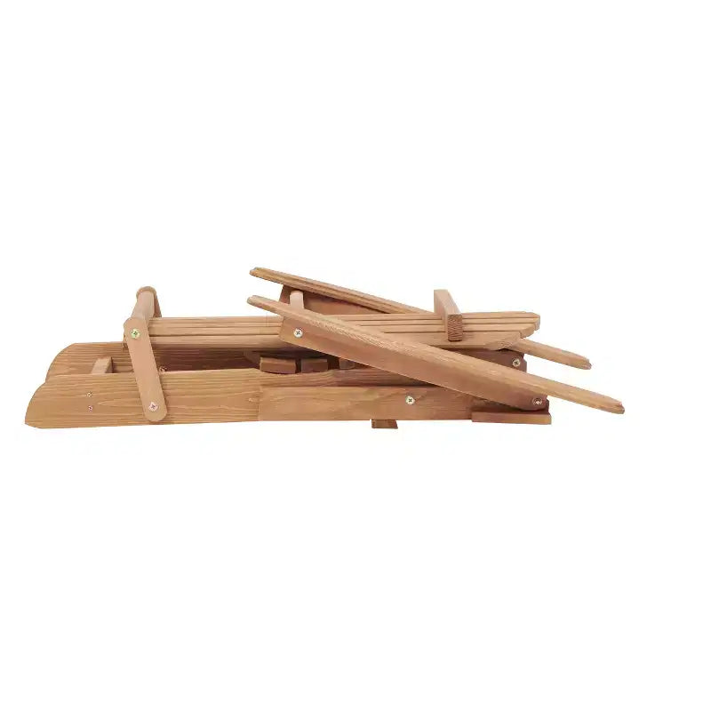 TUYOHW Sedia Adirondack Pieghevole da Patio, Set di 2, Sedia Accento Oversize per Portico, Giardino e Cortile, Sedia a Sdraio da Esterno, Capacità 150 kg