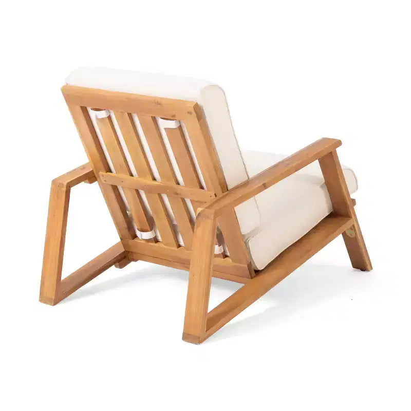 TUYOHW Sedia Adirondack Boho, Set da 1, Sedie da Giardino, Sedile da Conversazione da Esterno in Acacia per Portico, Giardino e Cortile, Capacità 180 kg