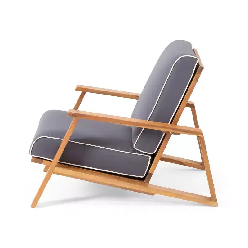 TUYOHW Sedia Adirondack Boho, Set da 1, Sedie da Giardino, Sedile da Conversazione da Esterno in Acacia per Portico, Giardino e Cortile, Capacità 180 kg