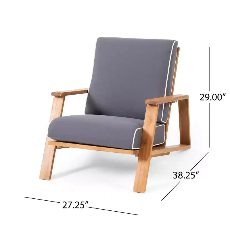 TUYOHW Sedia Adirondack Boho, Set da 1, Sedie da Giardino, Sedile da Conversazione da Esterno in Acacia per Portico, Giardino e Cortile, Capacità 180 kg