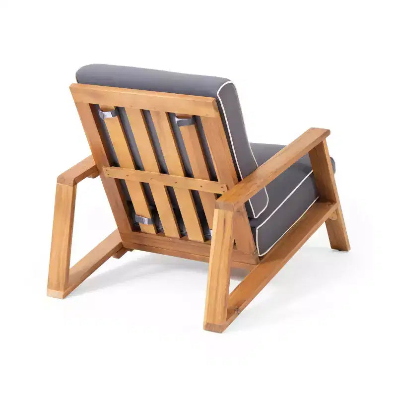 TUYOHW Sedia Adirondack Boho, Set da 1, Sedie da Giardino, Sedile da Conversazione da Esterno in Acacia per Portico, Giardino e Cortile, Capacità 180 kg