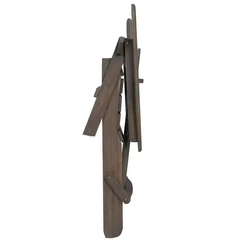 TUYOHW Sedia Adirondack Rustica da Patio, Sedia Accent Premium in Acacia per Portico, Giardino e Cortile, Sedia a Sdraio da Esterno, Capacità 136 kg