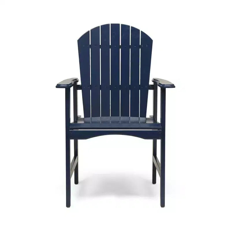 TUYOHW Set di 2 Sedie da Pranzo Adirondack in Legno di Acacia, Sedie da Giardino Resistenti alle Intemperie per Esterni, Capacità 136 kg